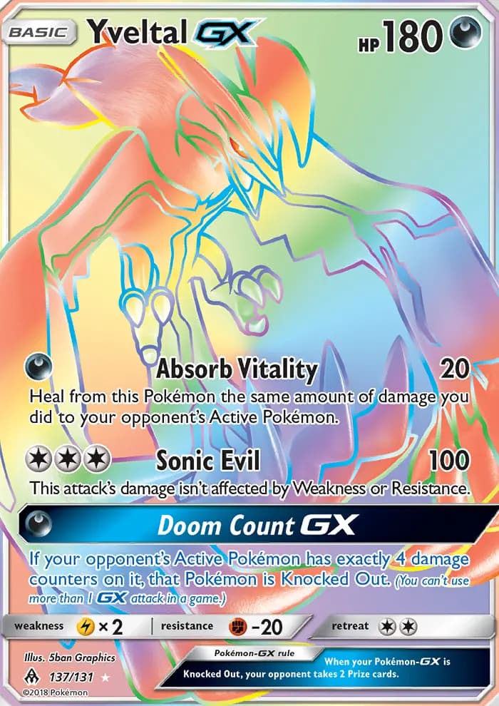 Yveltal GX #137 — Forbidden Light