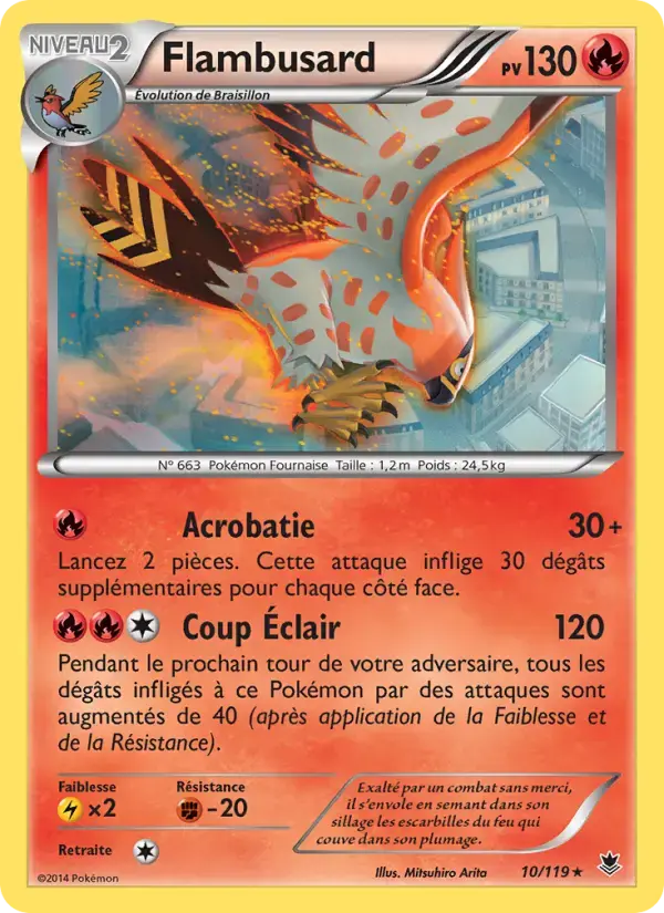 Carte Pokémon Flambusard #10 — Vigueur Spectrale