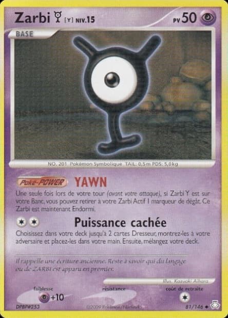 Carte Pokémon Zarbi Y #81 — Éveil des Légendes