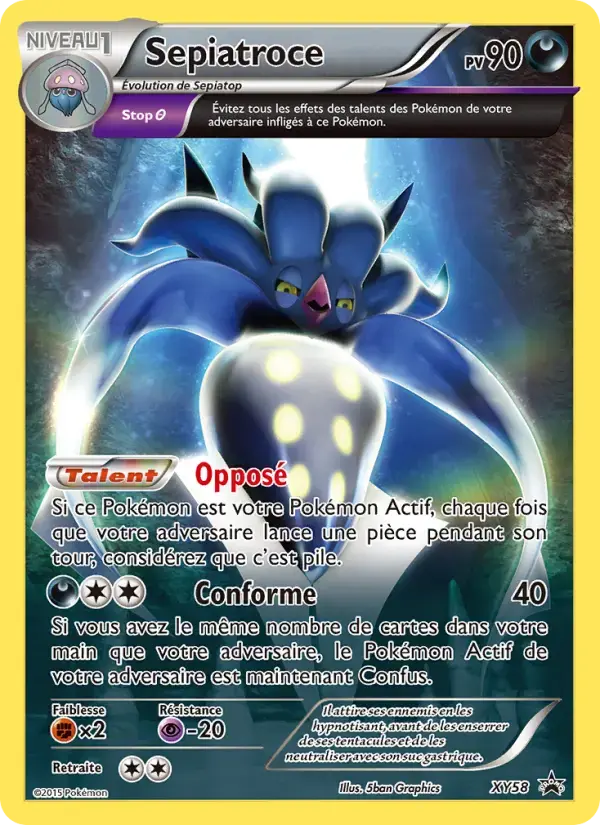 Carte Pokémon Sepiatroce #XY58 — Promos X&Y