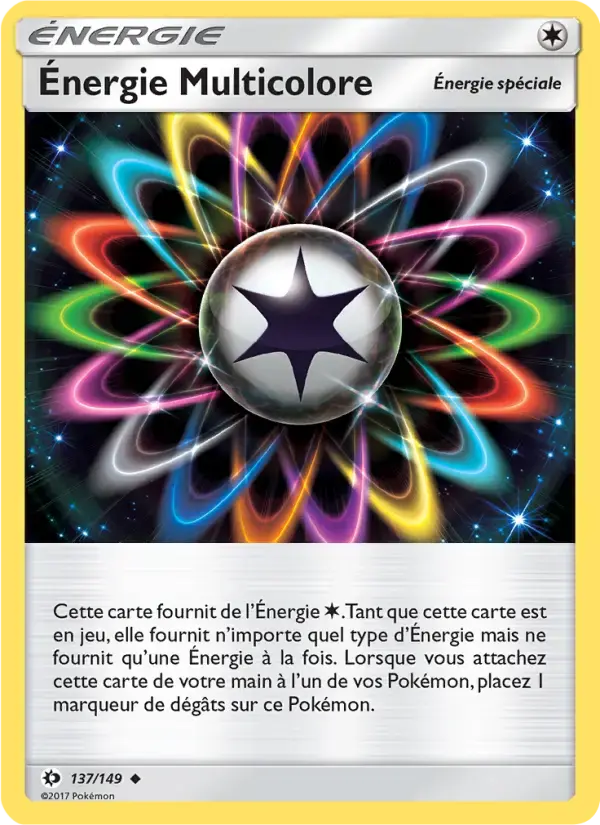 Carte Pokémon Énergie Multicolore #137 — Soleil et Lune
