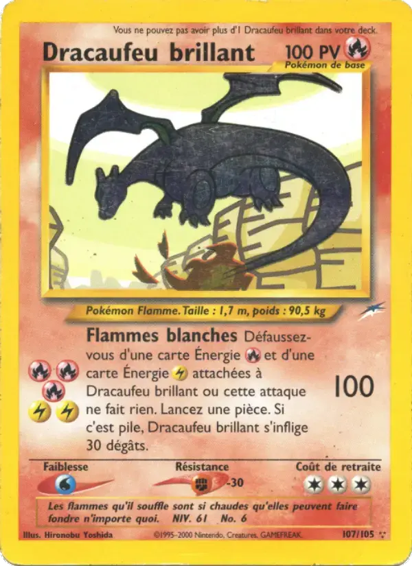 Carte Pokémon Dracaufeu brillant #107 — Neo Destiny