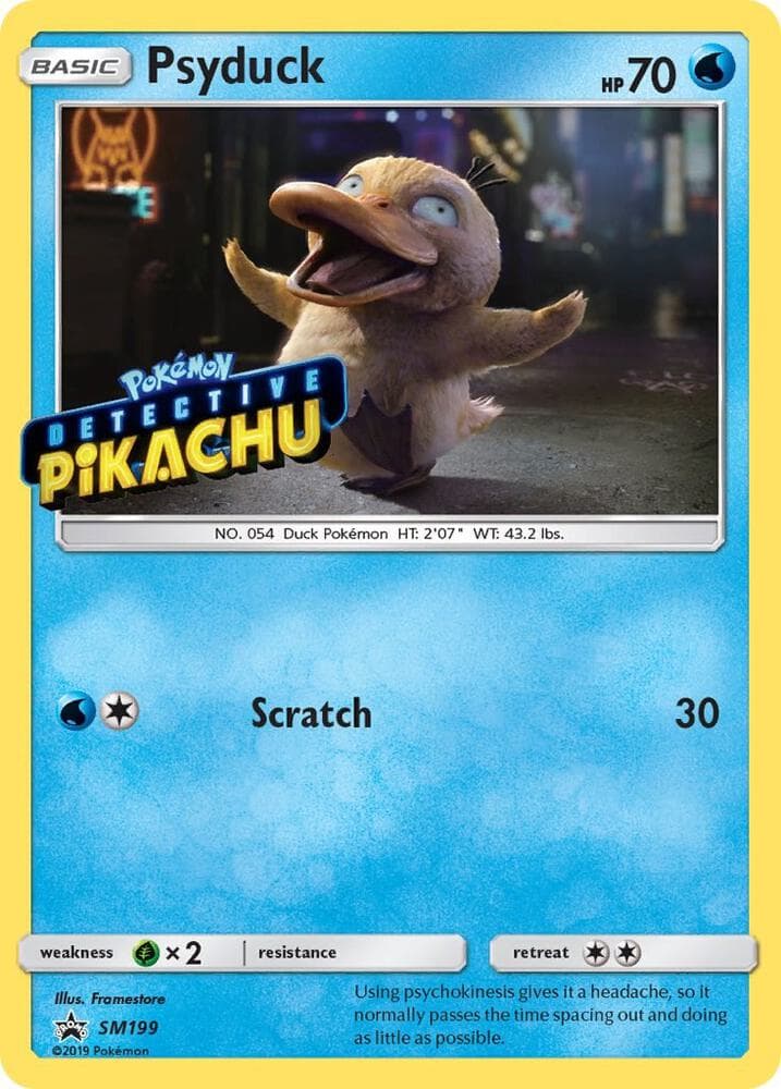 Psyduck #SM199 Stamp — Sun & Moon Promos