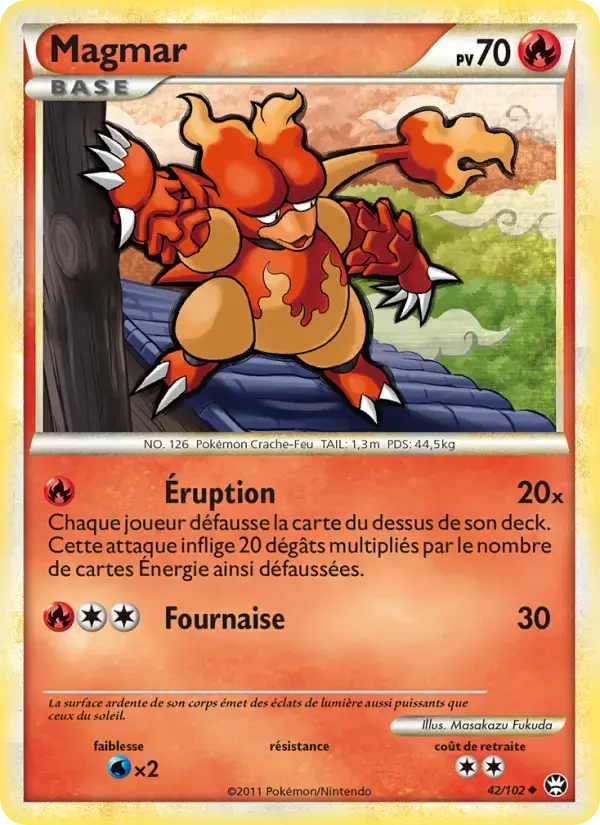Carte Pokémon Magmar #42 — Triomphe