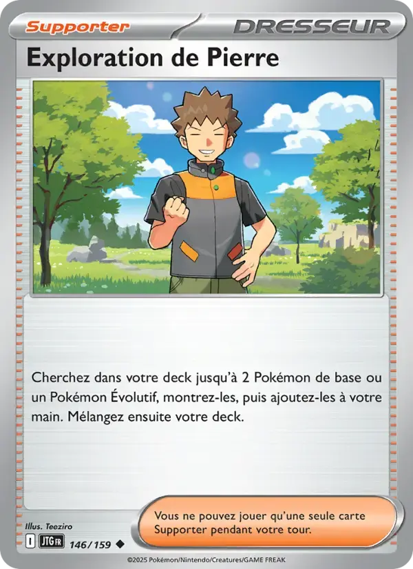 Carte Pokémon Exploration de Pierre #146 — Aventures Ensemble