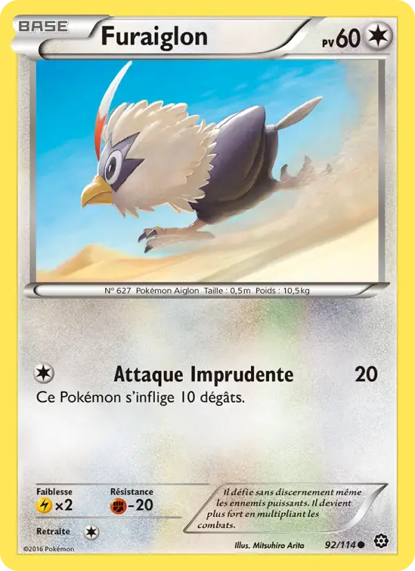 Carte Pokémon Furaiglon #92 — Offensive Vapeur