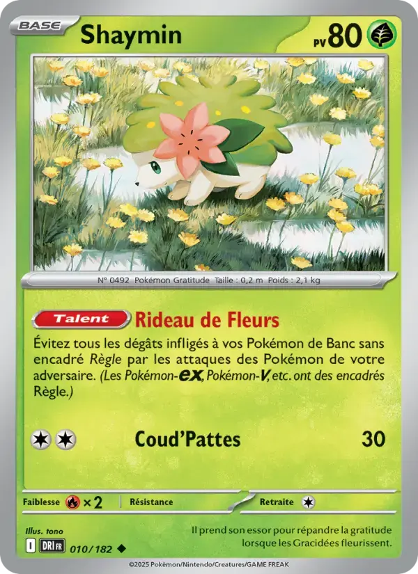 Carte Pokémon Shaymin #010 — Rivalités Destinées