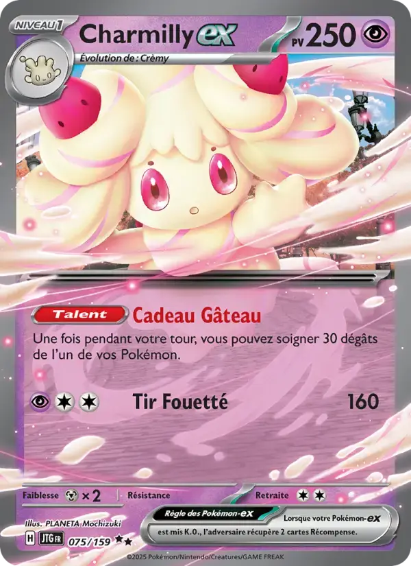 Carte Pokémon Charmilly-ex #075 — Aventures Ensemble