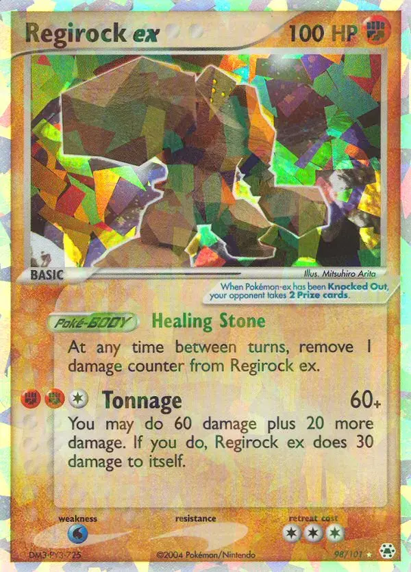 Regirock ex #98 — Hidden Legends