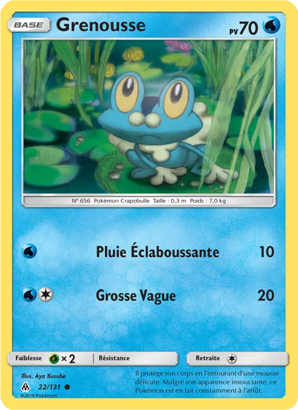 Carte Pokémon Grenousse #22 — Lumière Interdite