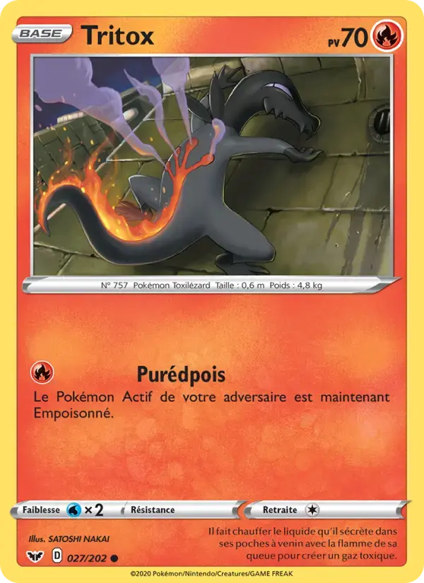 Carte Pokémon Tritox #27 — Épée et Bouclier
