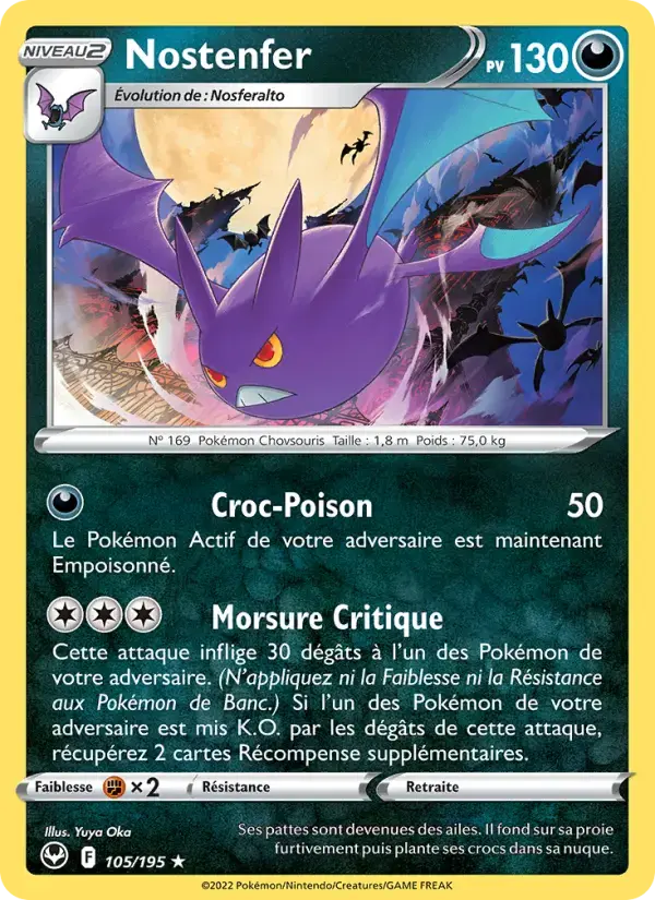 Carte Pokémon Nostenfer #105 — Tempête Argentée