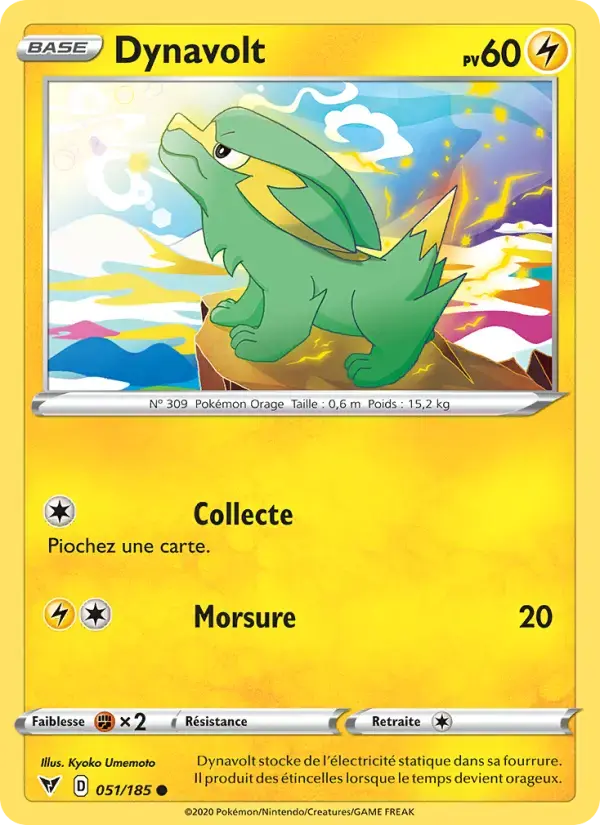 Carte Pokémon Dynavolt #51 — Voltage Éclatant