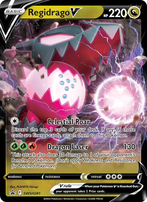 Carte Pokémon Regidrago V #SWSH281 — Promos Épée et Bouclier