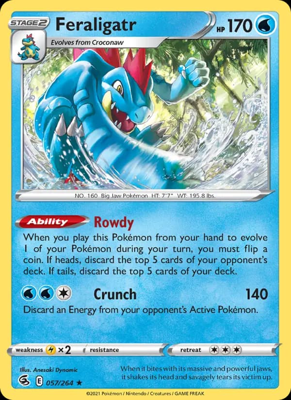 Feraligatr #57 — Fusion Strike