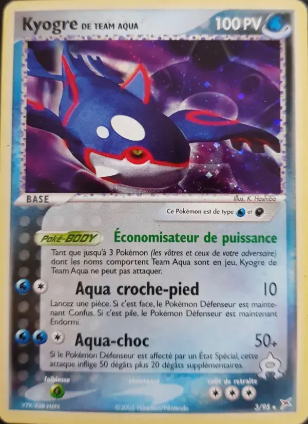Carte Pokémon Kyogre de Team Aqua #3 — Team Magma vs Team Aqua