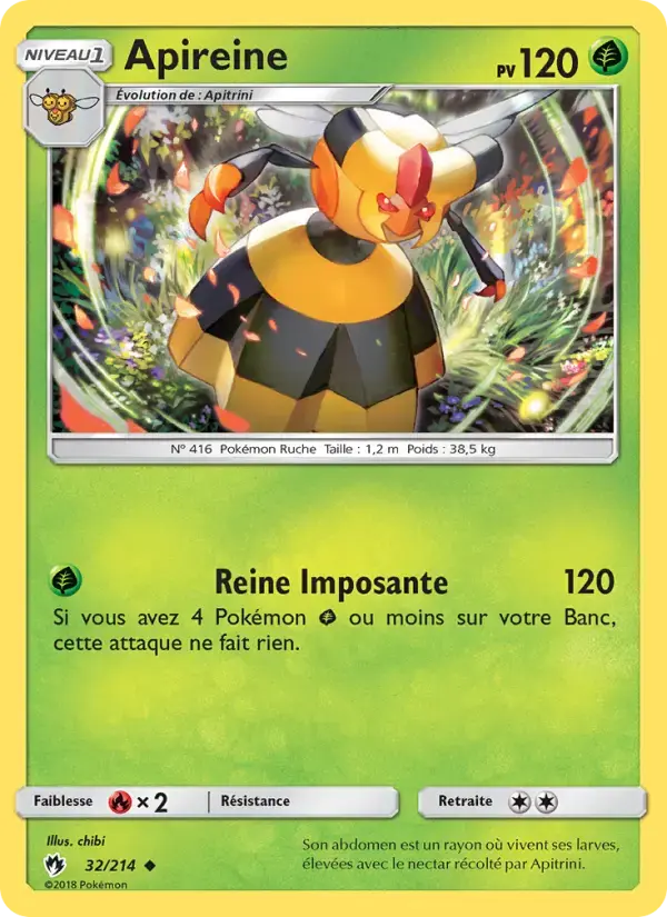 Carte Pokémon Apireine #32 — Tonnerre Perdu
