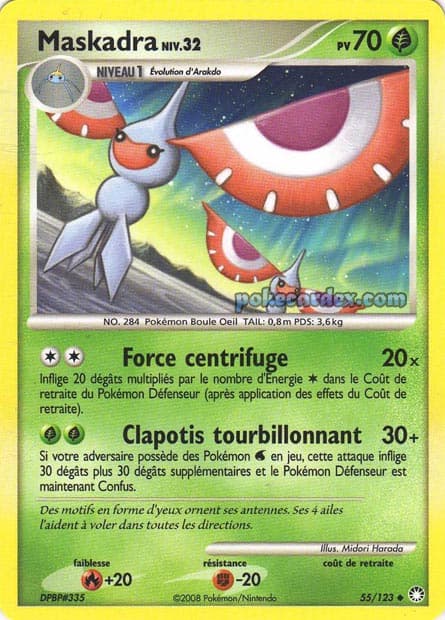 Carte Pokémon Maskadra #55 — Trésors Mystérieux