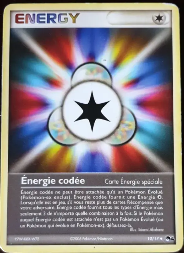 Carte Pokémon Énergie codée #10 — POP 4