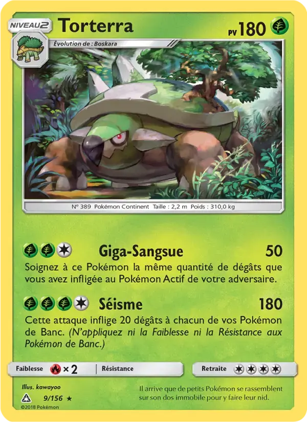 Carte Pokémon Torterra #9 — Ultra-Prisme