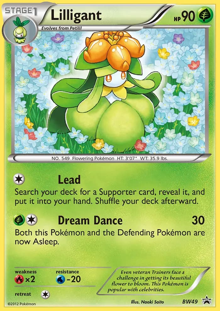 Lilligant #BW49 — Black & White Promos