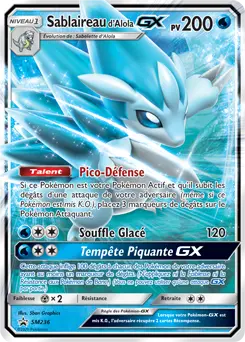 Carte Pokémon Sablaireau d’Alola GX #SM236 — Promos Soleil et Lune