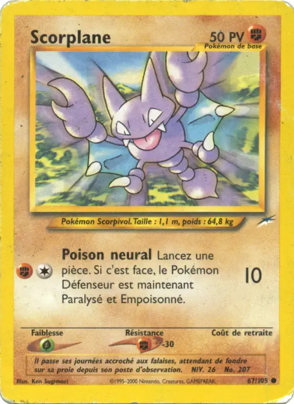 Carte Pokémon Scorplane #67 — Neo Destiny