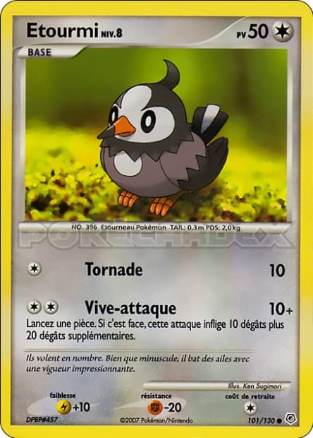 Carte Pokémon Etourmi #101 — Diamant et Perle