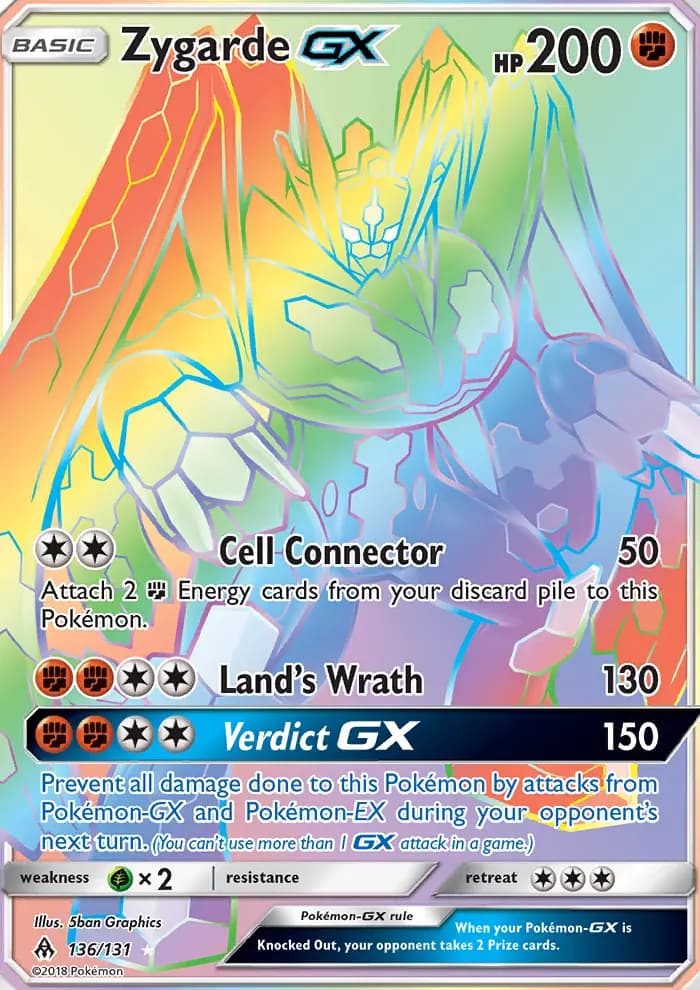 Zygarde GX #136 — Forbidden Light