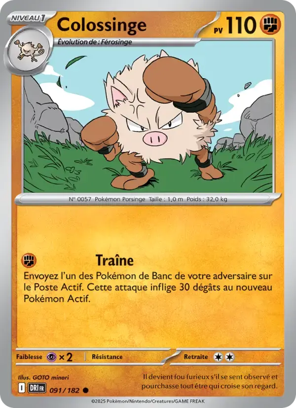 Carte Pokémon Colossinge #091 — Rivalités Destinées