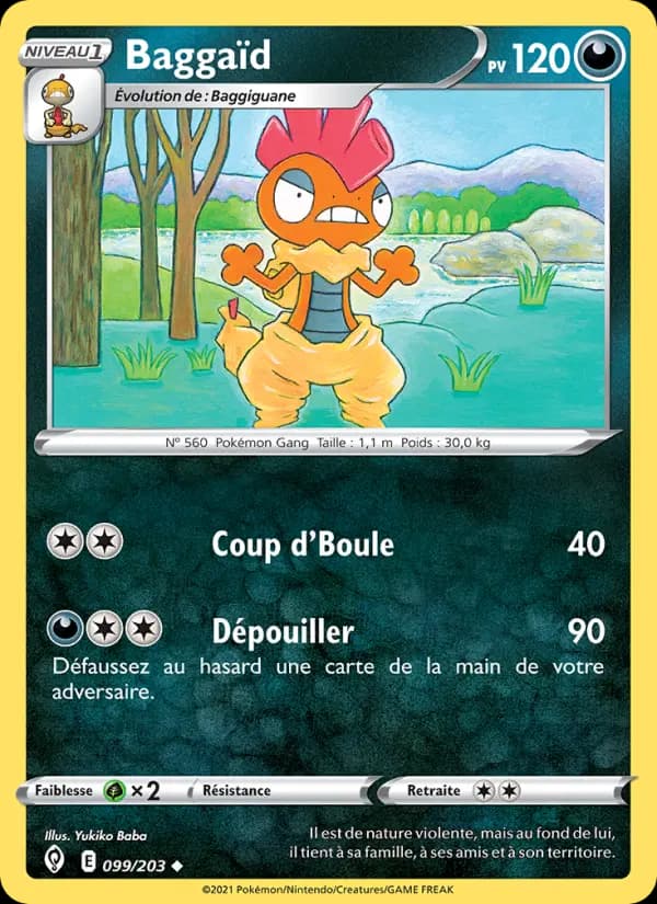Carte Pokémon Baggaïd #99 — Évolution Céleste