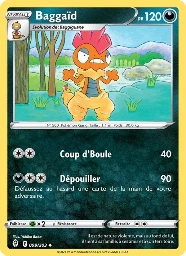Carte Pokémon Baggaïd #99 — Évolution Céleste