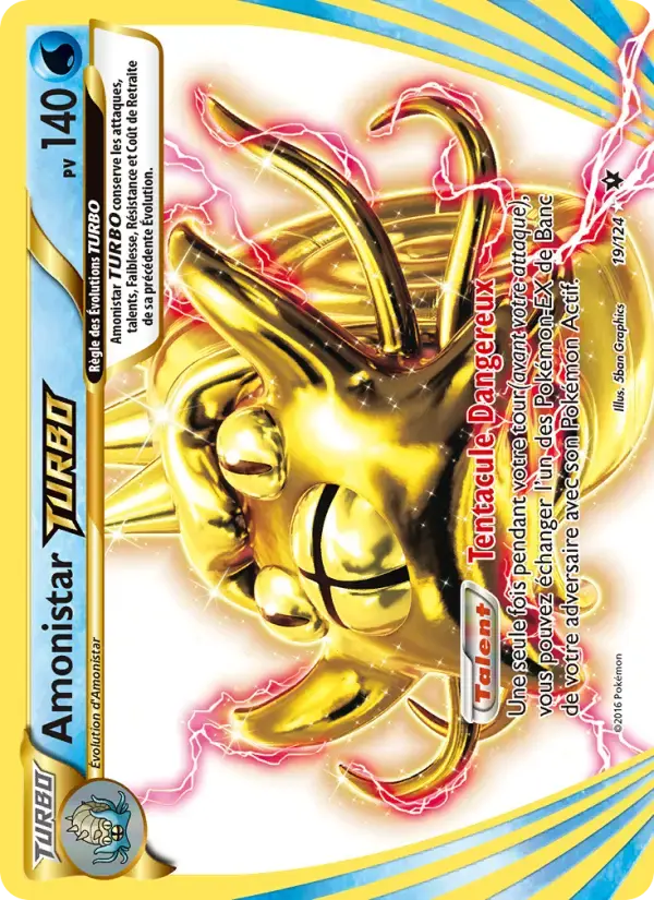 Carte Pokémon Amonistar TURBO #19 — Impact des Destins