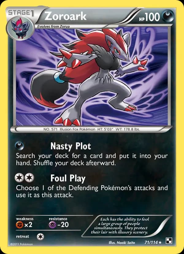 Zoroark #71 — Black & White