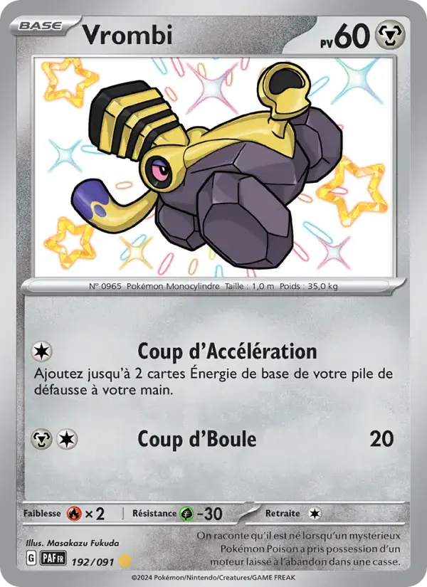Carte Pokémon Vrombi #192 — Destinées de Paldea