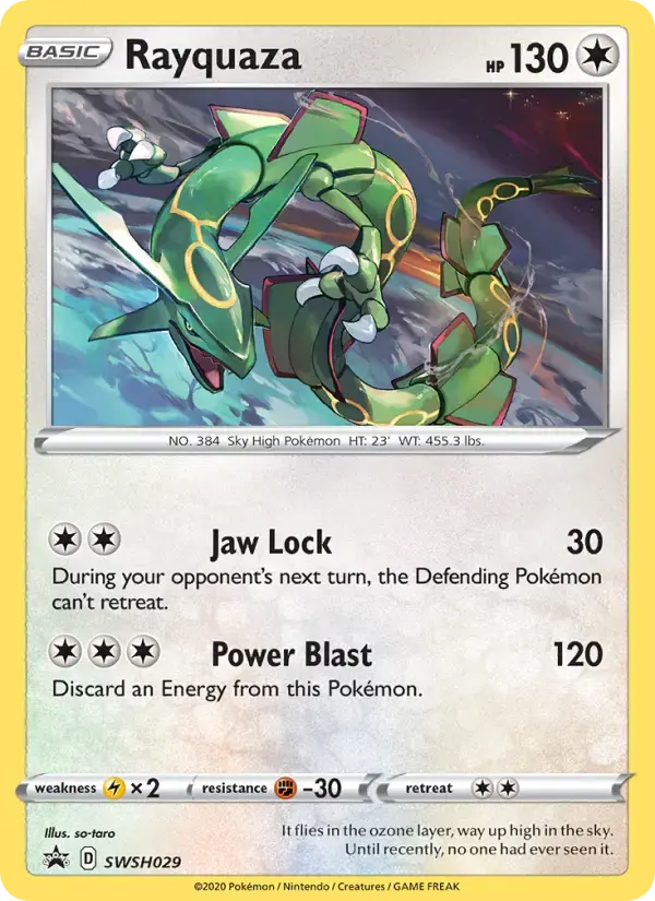 Rayquaza #SWSH029 — Sword & Shield Promos