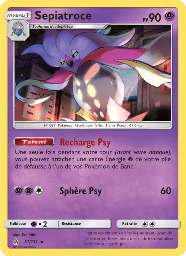 Carte Pokémon Sepiatroce #51 — Lumière Interdite
