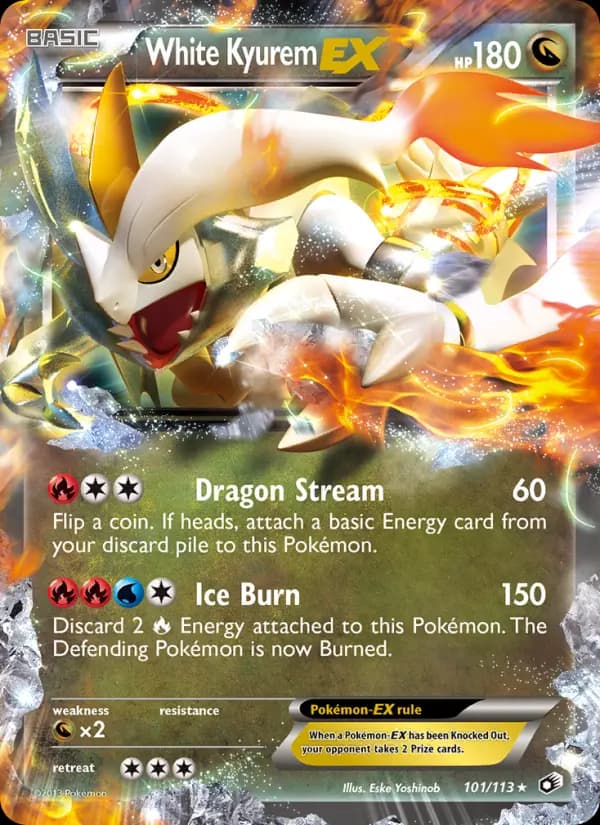 White Kyurem-EX #101 — Legendary Treasures