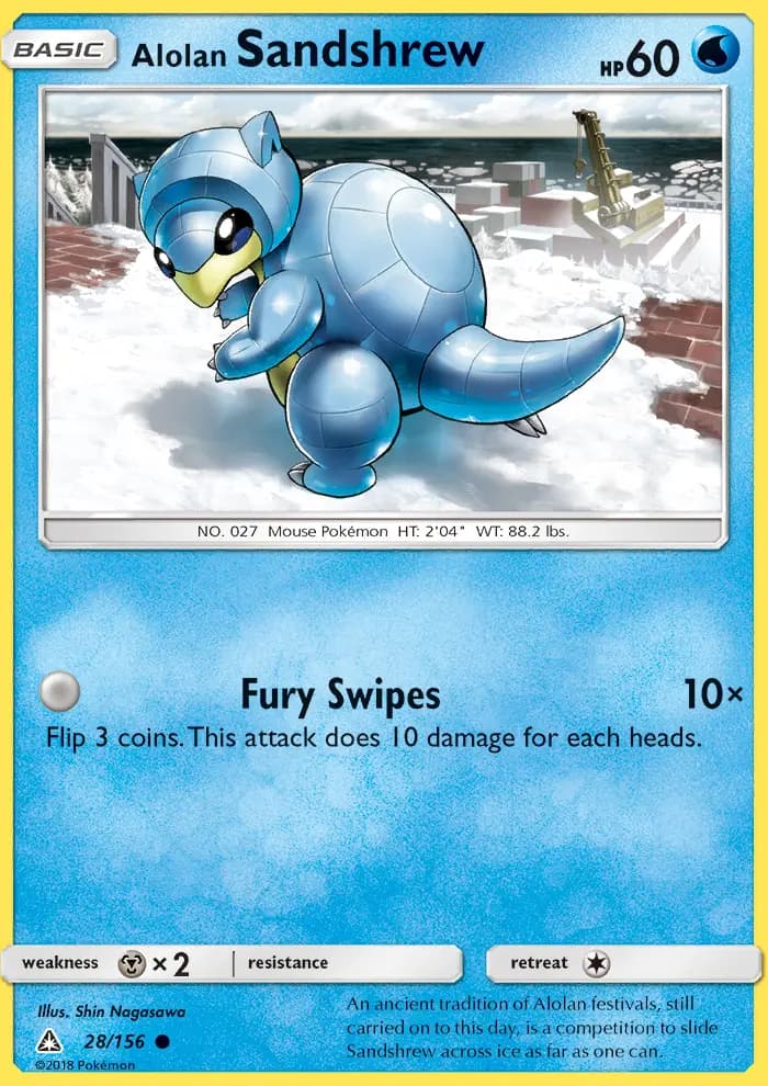 Alolan Sandshrew #28 — Ultra Prism