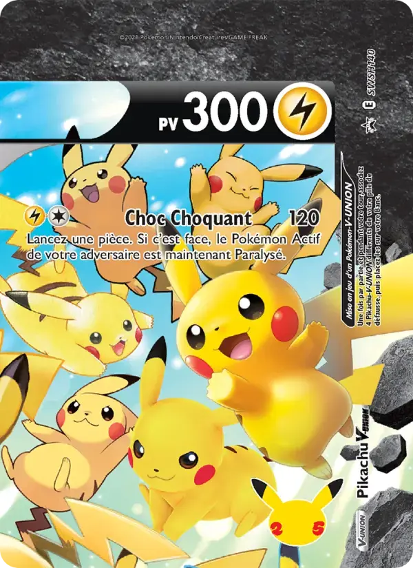 Carte Pokémon Pikachu V-UNION #SWSH140 — Promos Épée et Bouclier