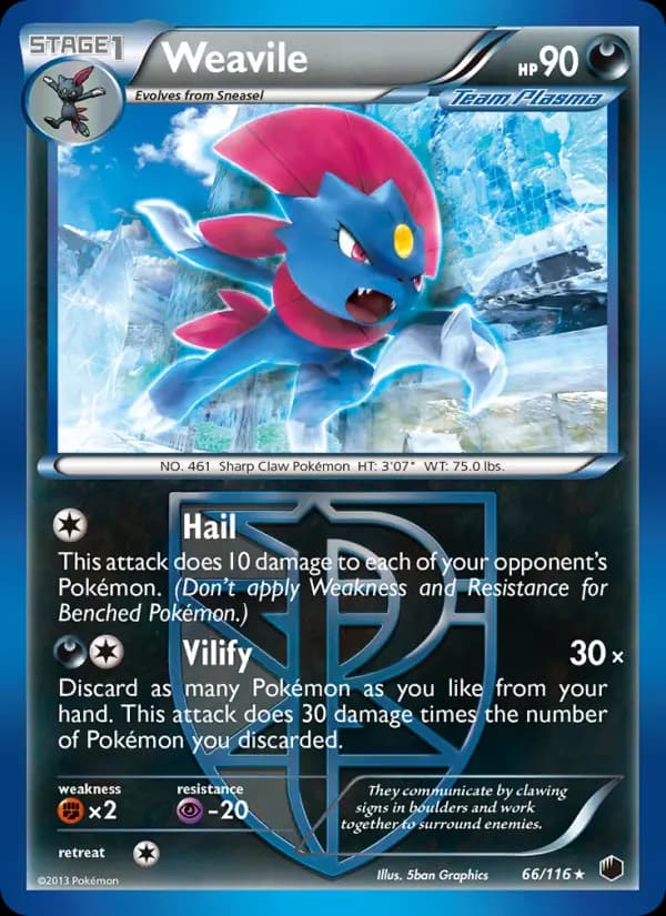 Weavile #66 — Plasma Freeze