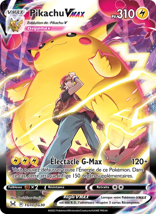 Carte Pokémon Pikachu VMAX #TG17 — Origine Perdue