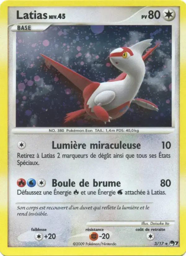 Carte Pokémon Latias #3 — POP 7