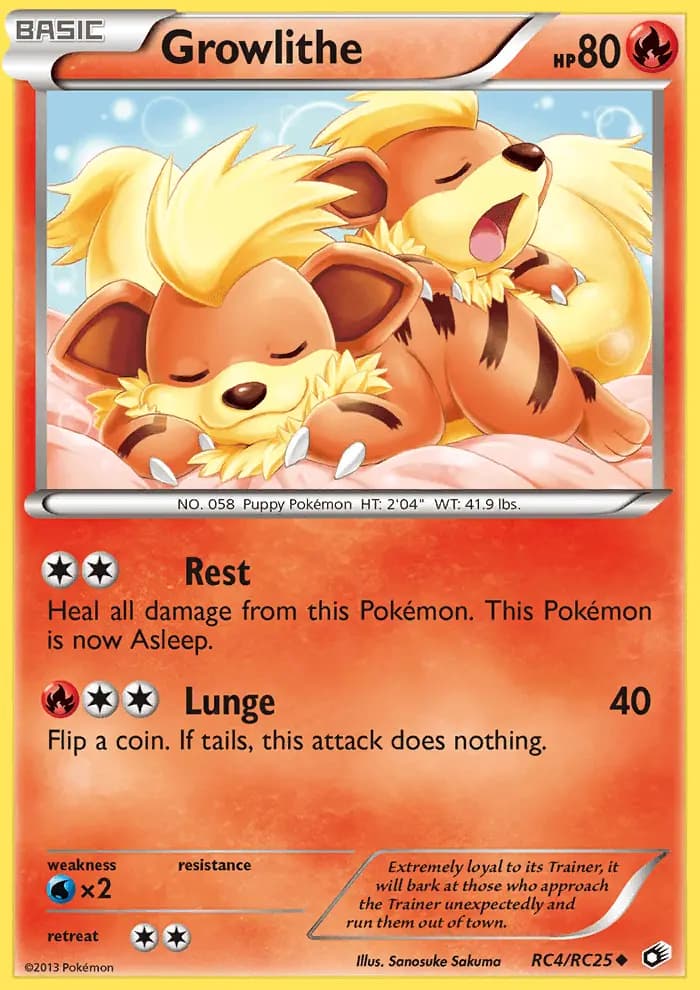 Growlithe #RC4 — Legendary Treasures