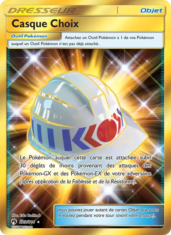 Carte Pokémon Casque Choix #229 — Tonnerre Perdu