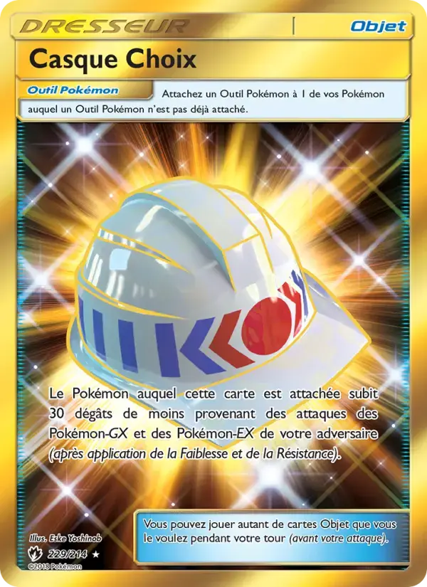 Carte Pokémon Casque Choix #229 — Tonnerre Perdu