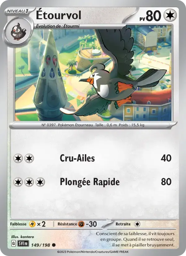 Carte Pokémon Étourvol #149 — Écarlate et Violet