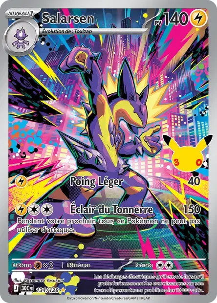Carte Pokémon Salarsen #134 — 30ᵉ Anniversaire