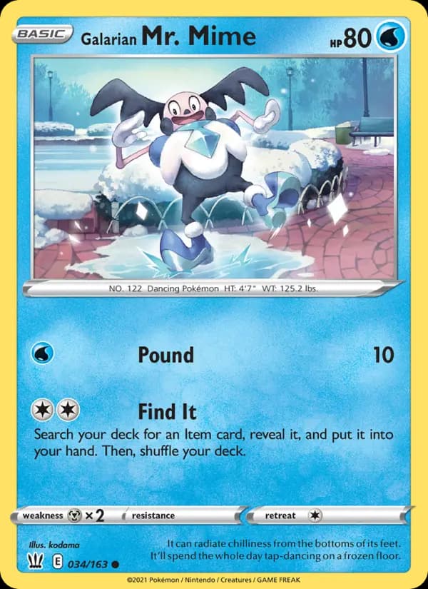 Galarian Mr. Mime #34 — Battle Styles