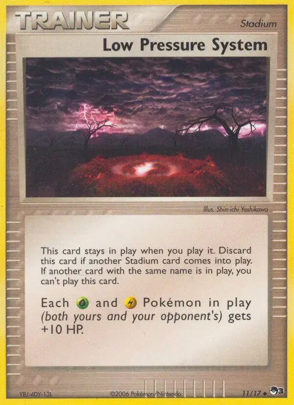 Carte Pokémon Système à basse pression #11 — POP 3